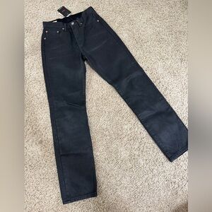 Levis Black wax coated 501 original jeans